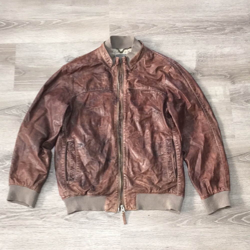 Bolongaro Trevor weather leather jacket